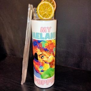 30 oz. Insulated Tumbler - Custom with Topper Metal Straw w/Brush Cleaner